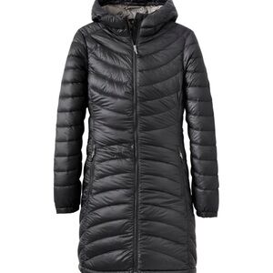 Women’s L.L. Bean Ultralight 850 Down Hooded Coat, Three Quarter Length
